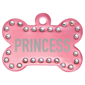 Pink Swarovski Bling Pet Tags