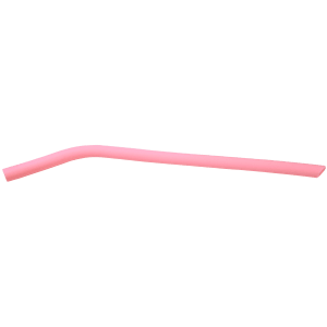 Pink Silicone Straw