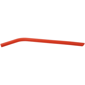 Red Silicone Straw