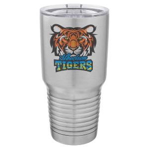 Stainless Steel Full Color 30 oz. Polar Camel Ringneck Tumbler with Clear Lid