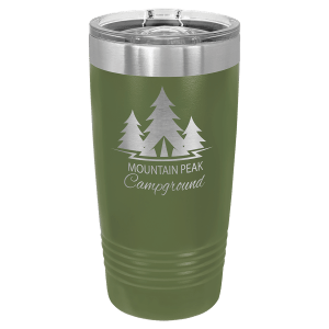 Olive Green 20 oz. Polar Camel Ringneck Tumbler with Slider Lid