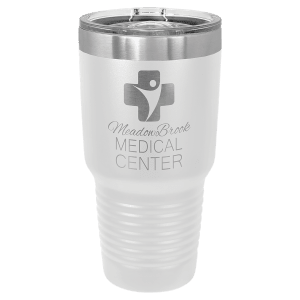 White 30 oz. Polar Camel Ringneck Tumbler with Slider Lid