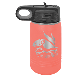 Coral 12 oz. Polar Camel Powder Coated Water Bottle