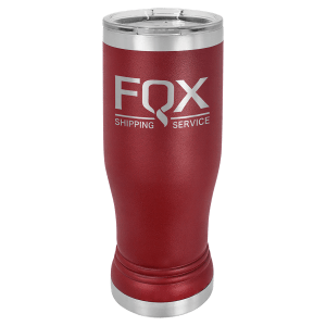 Maroon Polar Camel 14 oz. Pilsner with Clear Lid