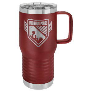 Maroon Polar Camel 20 oz. Travel Mug with Clear Slider Lid