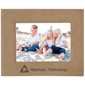 Light Brown Leatherette Photo Frame