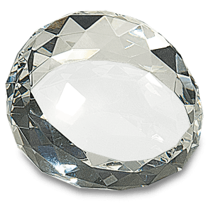 Premier Crystal Round Facet Paperweight