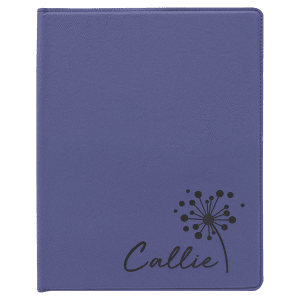 Purple Leatherette Portfolio