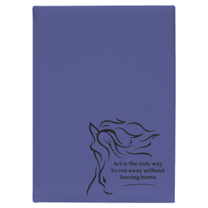 Purple Sketch Book with White Unlined Paper