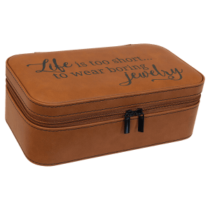 Rawhide Large Leatherette Jewelry Box