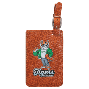 Basketball Leatherette Luggage Tag