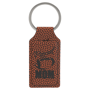 Football Leatherette Rectangle Keychain