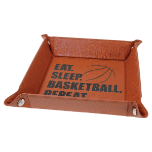 Basketball Leatherette Snap Up Tray