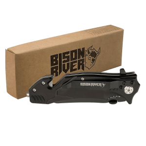 Bison River Black Anodized Aluminum Rescue Knife