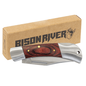 Bison River Wood Handle Folding Knife