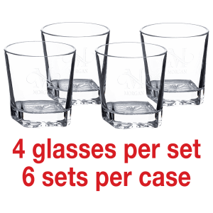 Polar Camel Square Rocks Glasses Set of Four