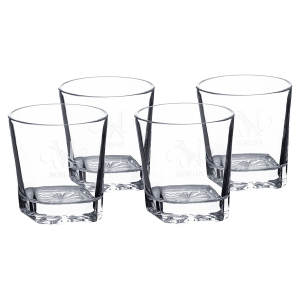 11 oz. Polar Camel Square Rocks Glasses-Set of 4