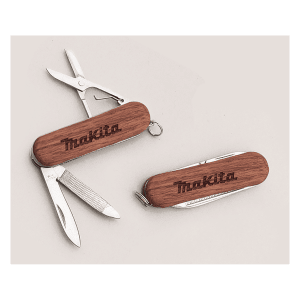 4-Function Wood Handle Pocket Knife