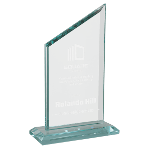 4 3/4" x 8 1/2" Zenith Series Glass Award