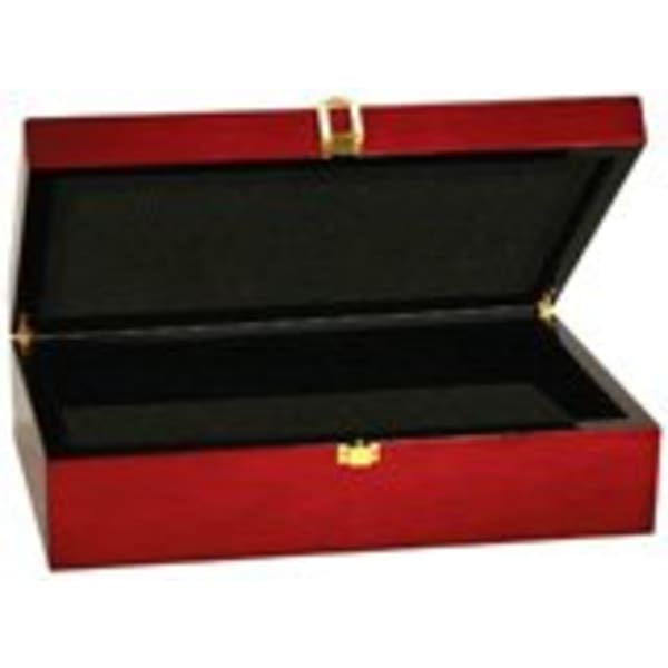 12 1/4" x 8 1/4" x 3 1/2" Rosewood Piano Finish Gift Box