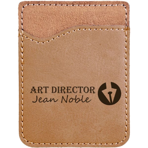 Laserable Leatherette Phone Wallet