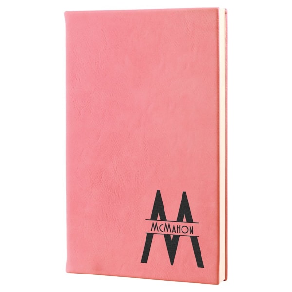 5 1/4" x 8 1/4" Laserable Leatherette Journal with Lined Notepad - Image 6