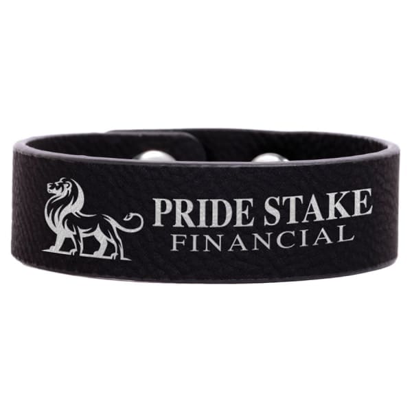 8 1/2" x 3/4" Laserable Leatherette Youth Cuff Bracelet - Image 8