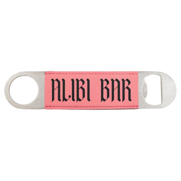1 1/2" x 7" Laserable Leatherette Bottle Opener - Image 6