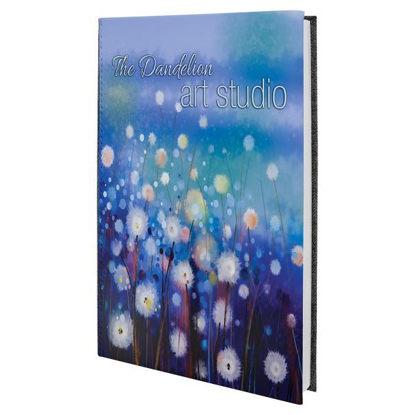 5 1/4" x 8 1/4" Subli-Tru Sketch Book with White Unlined Notepad