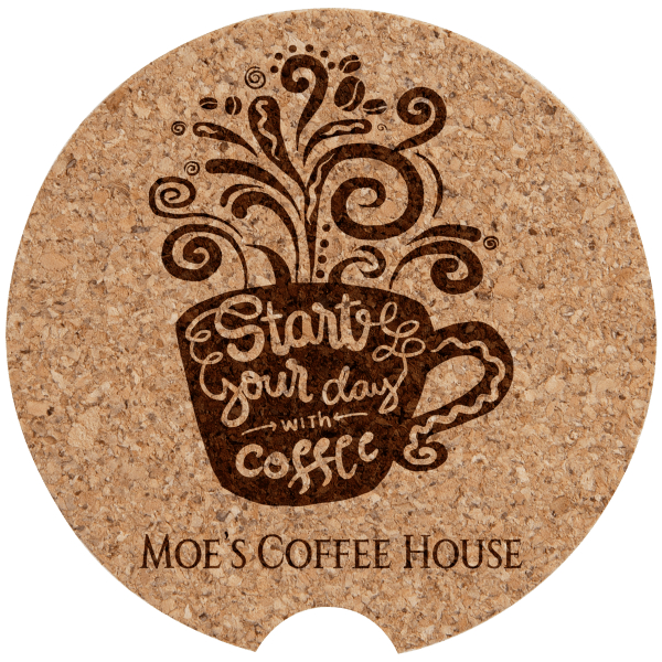 2 1/2" Cork Car Coaster