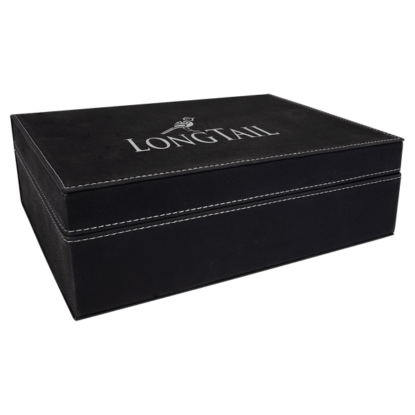 10 1/4" x 7 1/2" Laserable Leatherette Premium Gift Box - Image 3