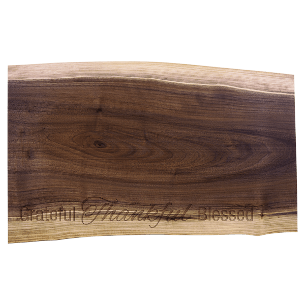 20" x 12" Black Walnut Cutting and Charcuterie Board