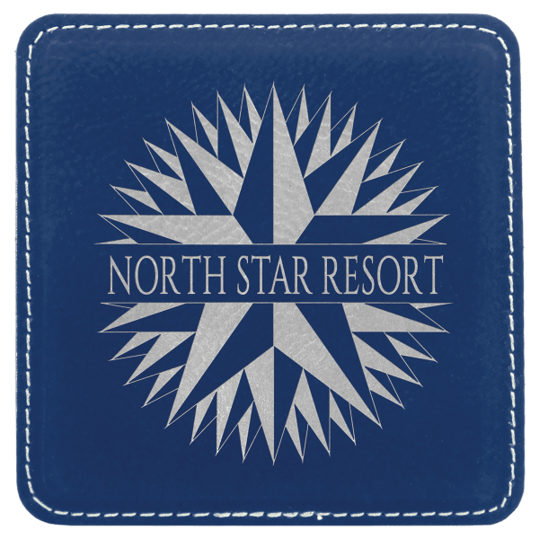 4" x 4" Square Laserable Leatherette Coaster - Image 12