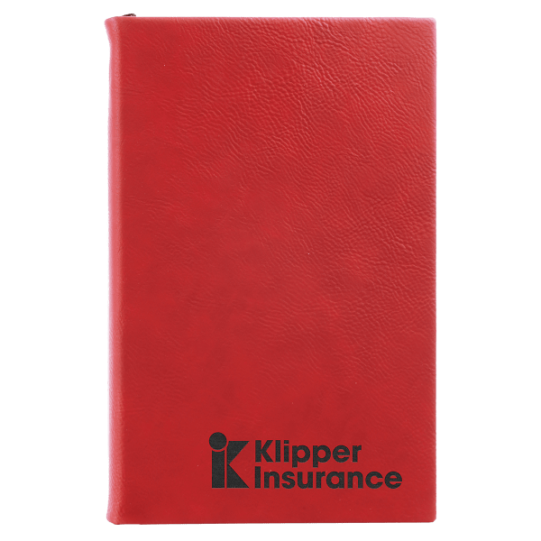 5 1/4" x 8 1/4" Laserable Leatherette Journal with Lined Notepad - Image 13