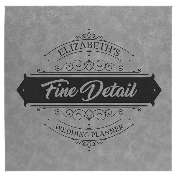 14" x 14" Laserable Leatherette Wall Decor with Sawtooth Hanger - Image 4