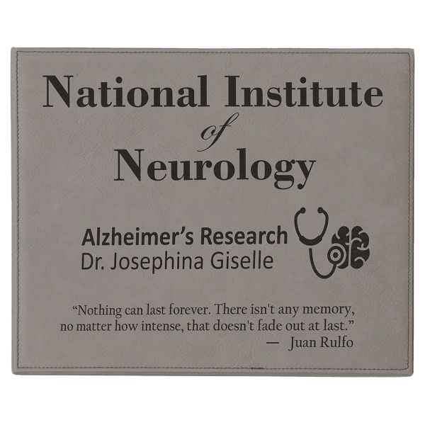 9" x 12" Laserable Leatherette Plaque - Image 4