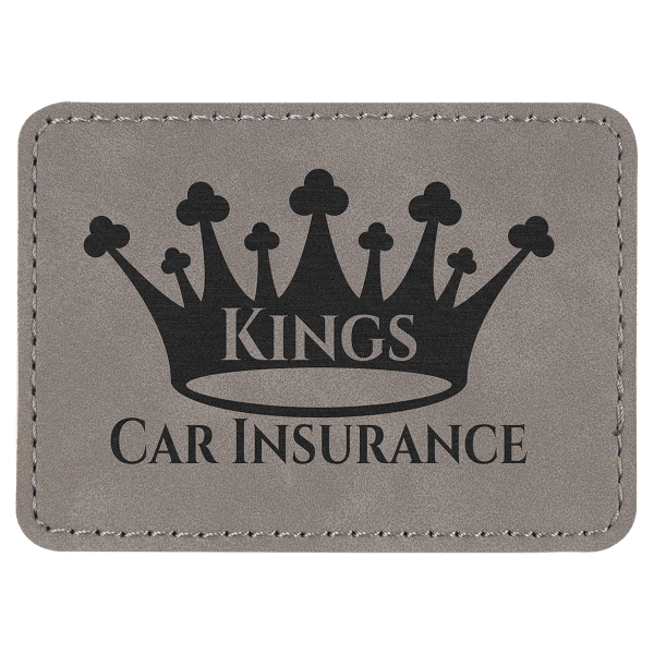 3 1/2" x 2 1/2" Rectangle Laserable Leatherette Patch with Adhesive - Image 4