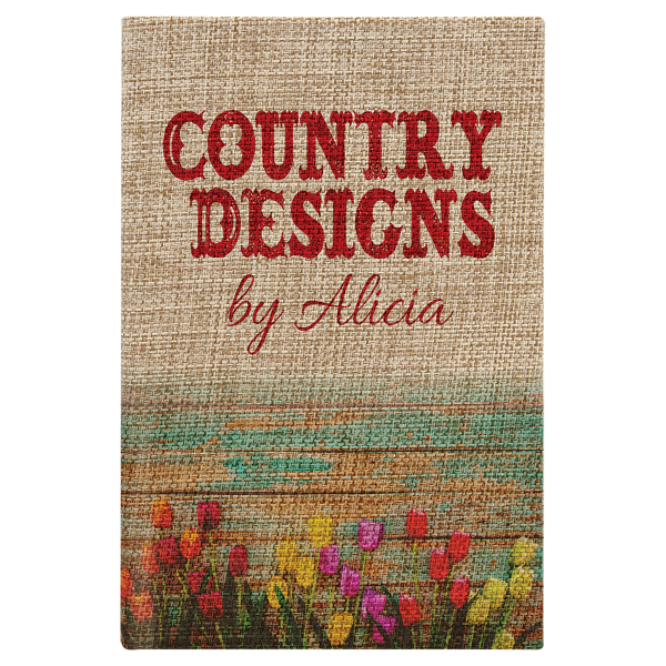 5 1/4" x 8 1/4" Burlap Sketch Book with White Unlined Notepad