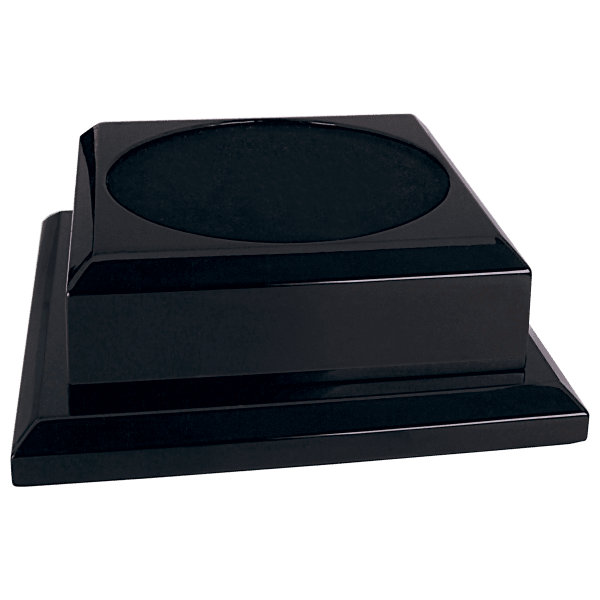 8" x 8" Black Royal Piano Finish Pedestal Base