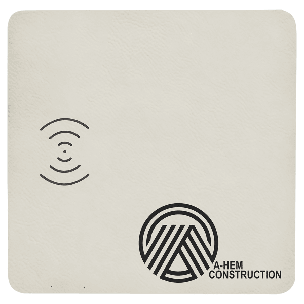 8" x 8" Laserable Leatherette Phone Charging Mat - Image 6