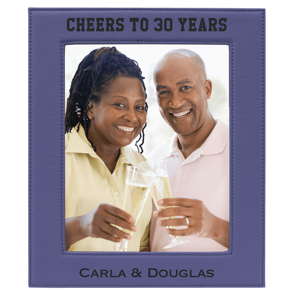 8" x 10" Laserable Leatherette Photo Frame - Image 7