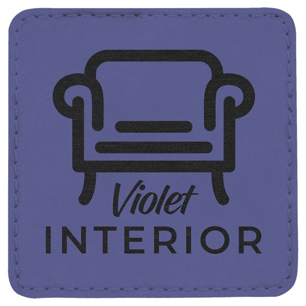 3" x 3" Square Laserable Leatherette Patch with Adhesive - Image 12