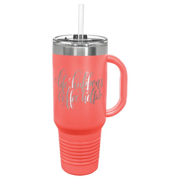 Polar Camel 40 oz. Travel Mug with Snap Lid & Straw - Image 16