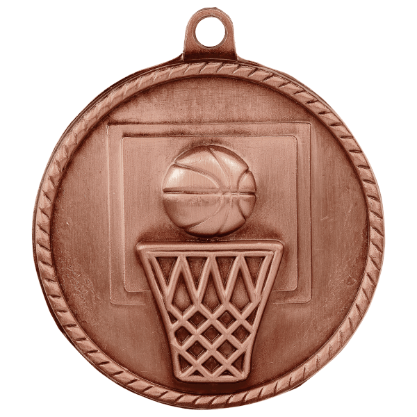 2" Basketball High Relief Medal - Image 3
