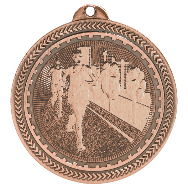 2" Cross Country Laserable BriteLazer Medal - Image 3