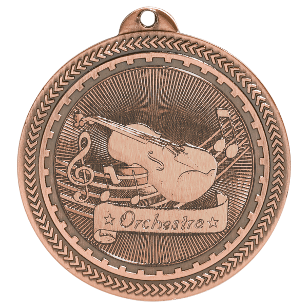 2" Orchestra Laserable BriteLazer Medal - Image 3