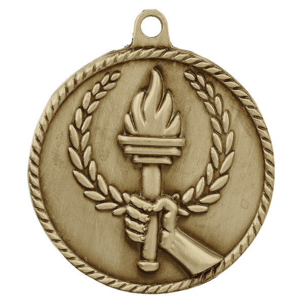 2" Torch High Relief Medal