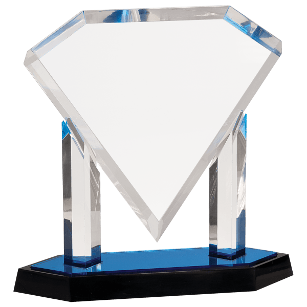 10 3/4" Floating Diamond Acrylic