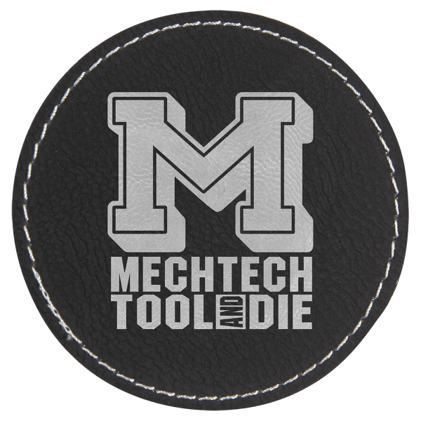 3" Laserable Leatherette Round Patch with Adhesive - Image 11