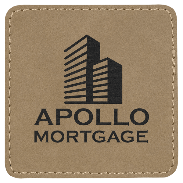 3" x 3" Laserable Leatherette Square Patch with Kota Pro Adhesive - Image 14